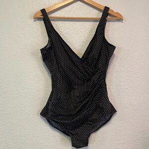 Miraclesuit Polka Dot One Piece Swim Suit